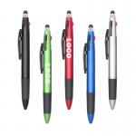 Custom Logo Imprint 4 in 1 Color Ballpoint Pen With Stylus for sale