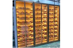China Luxury Foldable Bar Have Glass Easy Move Steel Wine Cabinet supplier