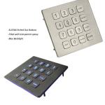 Panel Mount Keypad 16 Button 0.45mm Short Stroke Metal Numeric Keypad
