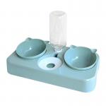 Pet Double Bowl Anti-Wet Mouth Neck Guard Dog Food Bowl Multi-Purpose Automatic Drinking Bowl for sale
