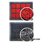 Modular Seamless Interlocking PVC Mats Nylon PP Infill 20 X 20 Carpet Squares