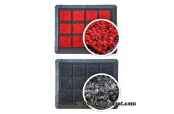 China Modular Seamless Interlocking PVC Mats Nylon PP Infill 20 X 20 Carpet Squares supplier
