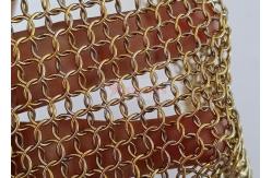 China Design And Manufacture Metal Mesh Curtain With Stainless Steel Rings supplier