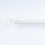 19mm Phoenix Tail Curtain Rod Finials Customized Curtain Pole Set Single Tension Bracket