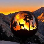 Corten Steel Rust Assembly Required Yes Sphere Steel Fire Pits