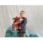 Hand Control Baby Animatronic Dinosaur Triceratops Puppet for Sale for sale