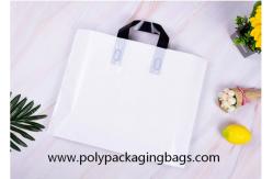 China Biodegradable 0.13mm Poly Plastic Loop Handle Bags supplier