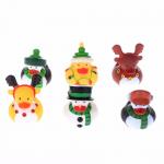 Floating Christmas Miniature Rubber Ducks Ornament Eco - Friendly PVC Toy for sale