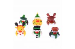 China Floating Christmas Miniature Rubber Ducks Ornament Eco - Friendly PVC Toy supplier