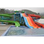 Outdoor Fiberglass Water Slide Water Play Equipment Playground Swimming Pool Slide For Kid Adult Customized Colour for sale