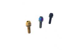 China Titanium Cone Head Bolt M5 M6 Titanium Bolts For Mountain Bikes supplier