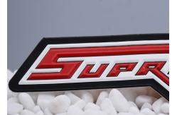 China TPU Embossed Two Colour Heat Transfer Clothing Labels With Raised Logo supplier