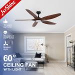 living room Fancy 52 Inch LED Ceiling Fan ABS Blade Body LED Lamp Air Cooler for sale