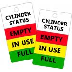 Plastic Tag Waterproof Durable Glossy Safety Tag Printed Logo Cylinder Tag for sale