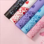 Thickened Waterproof Flower Shop Gift Box Decoration Valentine's Day Flower Art Wrapping Paper for LOVE Matte Paper for sale