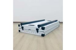 China Portable White Aluminum Collapsible Single Dog Crate Box Folding Pet Carrier supplier