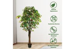 China Fire Retardant Artificial Cherry Tree Living Room Match Spring Feel 190cm supplier