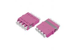 China LC OM4 QUAD One-piece Adapter Without Flange supplier