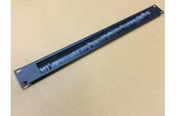 China 19 Inch 1u Patch Panel Cable Management Brush Panel For Cabling System supplier