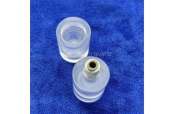 China Fused Silicon Sealed Quartz Thread Pipe / Science Lab Glassware supplier