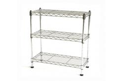 China Small Chrome Finish Office Storage Racks  / Adjustable Metal Shelving Unit supplier