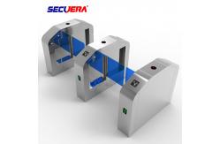 China Smart Speed Pedestrian Control Electronic Flap Barrier Gate Glass Turnstiles supplier