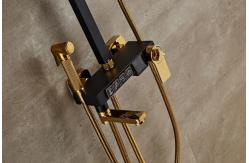 China Black Golden Copper 314SUS Intelligent Shower Faucet With Button supplier