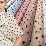 Shimmer Silver Gauze Chiffon Crepe Fabric Crinkle Taffeta Fabric 120-130GSM for sale