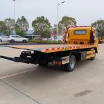Tow Truck Wrecker With 5T Towing Tonnage And Diesel Fuel Flatbed Towing Equipment