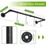 Sturdy Wall Mounted Hanging Plant Stand with 38.2 inches long and 7.9 inches deep Rod for sale