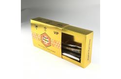China 10g Raw Honey Liquid Packaging Bag Sachet With Gold Foil Display Box supplier