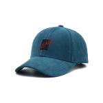 Classic Corduroy cotton Baseball cap vintage low-key dad hat with adjustable brass buckle for sale