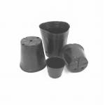 Chrome Plated Plastic Nursery Pot Orchid Seeds Growing Black Pots For Greenhouse for sale