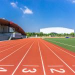 13mm Thickness Synthetic Sports Flooring PU Glue Mix SBR Playground