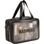 Travel Toiletry Bag for Women and Men, Matte Translucent Toiletry Bag with Handy Handle, Makeup Cosmetic Organizer Bag for sale