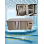 Easy Cleanup Commercial Restaurant Freezer 330L Double Door Undercounter Freezer for sale