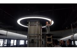 China Customized Led Ring Pendant Light CR3600 Circle Hanging Ceiling Light supplier