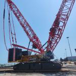 Used 500T Construction Crawler Crane For Large Infrastructure Projects 84m Long Boom Crane for sale