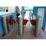 Subway High Traffic Flow Flap Barrier Gate 304 Stainless Steel Single / Double Core for sale