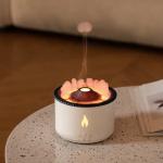 HOMEFISH Ultrasonic Aroma Humidifier Volcano Oil Diffuser 360ML USB Installation for sale