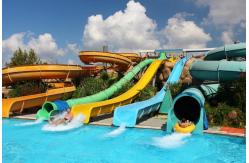 China Height 8m Water Park Slide Custom Amusement Rides Fiberglass Slide For Kids supplier