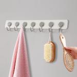 Irregular 7 Hook Door Back Hook Free Punching Convenient Installation