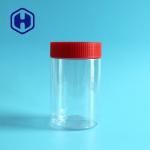 Kitchen Round 475ml Plastic PET Jar With Lid Yellow Red Brown Colour for sale