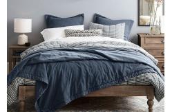 China 3pcs Mini Stripe Bedspreads And Coverlets Solid Embroidered Cotton Bed Coverlets supplier