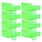 Adjustable Size Vinyl Event Wristbands Bracelets Custom With Snap Lock Closure