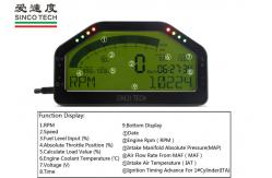 China DO903 Race Car Gauges 6.5 Inch OBDII Bluetooth Digital Dashboard Green Backlight supplier