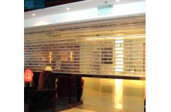 China Commerce Use 5000mm Wide 16mm Bar Clear Roller Shutters supplier