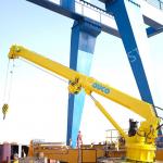 0.2t 20m Electronic Boom Marine Telescopic Crane For Boats for sale