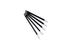 China Pu Beleved Heads Alcohol Cotton Swabs , Short Handle Solvent Cleaning Swabs supplier
