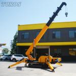 Span 16.8m Narrow Space Spider Crane For Construction And Industrial Applications for sale
